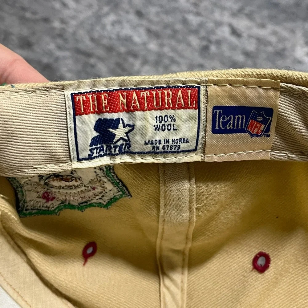Vintage 90s Washington‎ Redskins Starter Snapback Hat 100%Wool NFL Embroidered